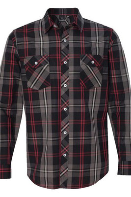 Burnside 8202 - LONG SLEEVE PLAID PATTERN WOVEN