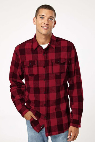 Burnside 8210 - MENS WOVEN PLAID FLANNEL