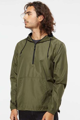 Independent Trading Co. EXP54LWP - Adult Lightweight Pullover Windbreaker Anorak Jacket