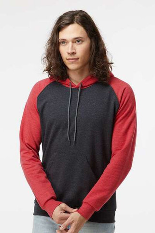 King Fashion KF4042 - Fleece Raglan Hooded Sweatshirt