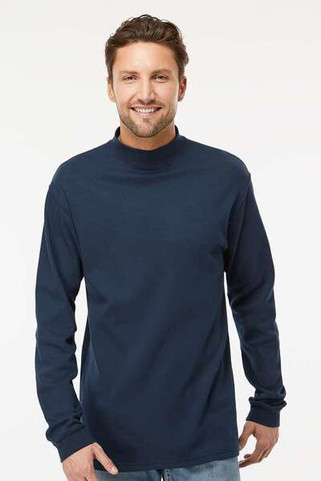 King Fashion KF4600 - Jersey Interlock Mockneck Long Sleeve T-Shirt