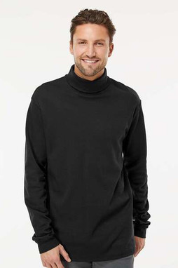 King Fashion KF4900 - T-shirt à manches longues à col roulé en interlock