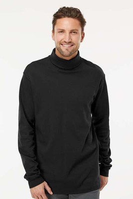 King Fashion KF4900 - T-shirt à manches longues à col roulé en interlock
