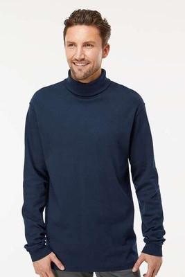 King Fashion KF4900 - T-shirt à manches longues à col roulé en interlock