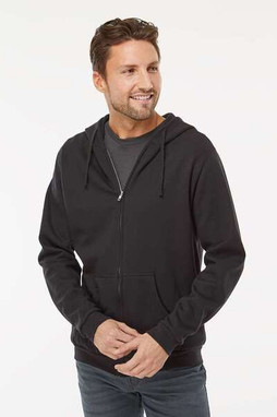M&O 3331 - Sweat à capuche polaire unisexe avec fermeture à glissière