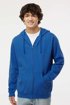 M&O 3331 - Sweat à capuche polaire unisexe avec fermeture à glissière