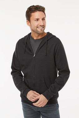 M&O 3331 - Sweat à capuche polaire unisexe avec fermeture à glissière