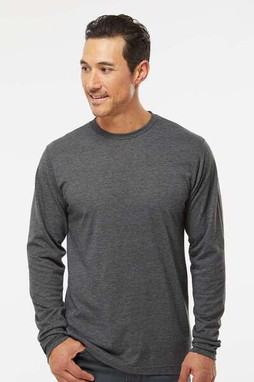 M&O 3520 - T-Shirt à manches longues en Poly-Blend