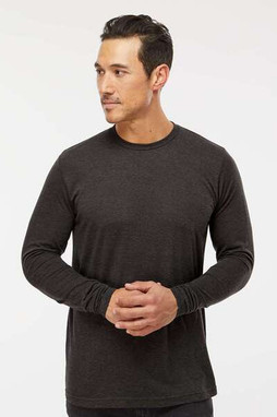 M&O 3520 - T-Shirt à manches longues en Poly-Blend