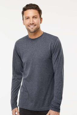 M&O 3520 - T-Shirt à manches longues en Poly-Blend