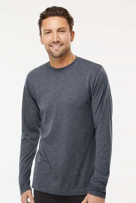 M&O 3520 - T-Shirt à manches longues en Poly-Blend