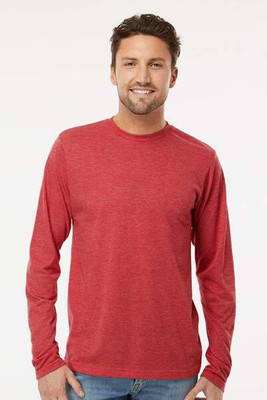 M&O 3520 - T-Shirt à manches longues en Poly-Blend