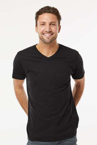 M&O 3543 - Deluxe Blend V-Neck T-Shirt