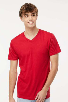 M&O 3543 - T-shirt à col en V en mélange de luxe