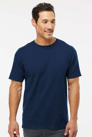 M & O Knits 5500 T-SHIRT FILÉ à LANNEAU