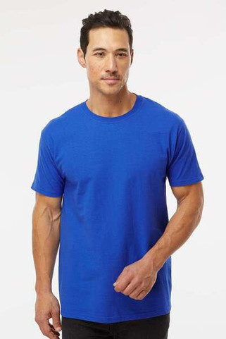 M & O Knits 5500 T-SHIRT FILÉ à LANNEAU