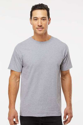 M & O Knits 5500 T-SHIRT FILÉ à LANNEAU