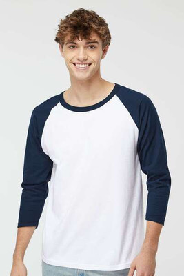 M & O Knits 5540 T-SHIRT DE BASEBALL