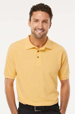 M & O Knits 7002 S/S COMBED RING SPUN PIQUÉ POLO