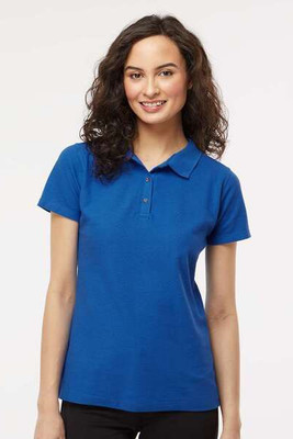 M & O Knits 7600 POLO SPORT POUR DAMES FILÉ À L'ANNEAU