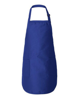 Q-Tees Q4350 - Full Length Apron with 2 Patch Pockets