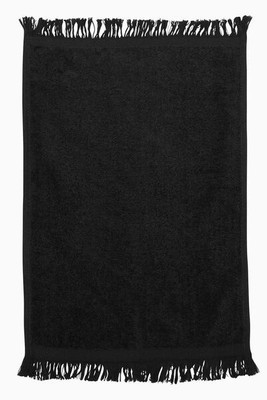 Q-Tees T100 - Toalla de manos con flecos