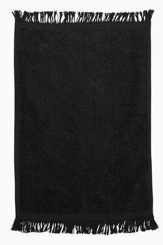 Q-Tees T100 - Toalla de manos con flecos