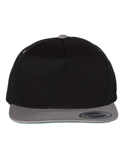 YP Classics 6007 - Casquette à cinq panneaux en sergé de coton à moustaches