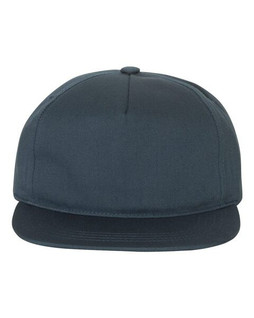 YP Classics 6502 - Casquette à cinq panneaux, légèrement structurée, à moustache
