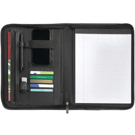 Burke 3280-10 - Zippered Padfolio with FSC Mix Paper