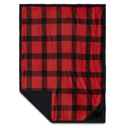 Field & Co. 1081-51 - Buffalo Plaid Sherpa Blanket