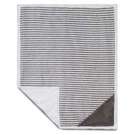 Field & Co. 1081-12 - Chevron Striped Sherpa Blanket