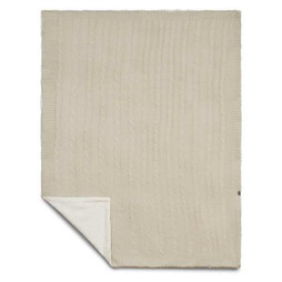 Field & Co. 1081-11 - Cable Knit Sherpa Blanket