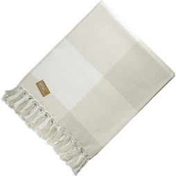 Field & Co. 1081-72 - 100% Organic Cotton Check Throw Blanke