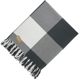 Field & Co. 1081-72 - 100% Organic Cotton Check Throw Blanke