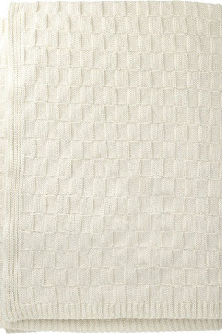 MADE* HERE NEW YORK 1081-79 - Made*Here New York Basketweave Cotton Blanket