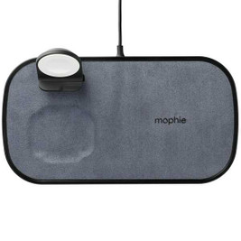mophie 7124-19 - Almohadilla de carga inalámbrica de tela 3 en 1
