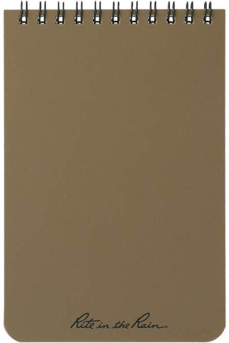 Rite in the Rain 0913-02 - Cuaderno con espiral superior de 4" x 6