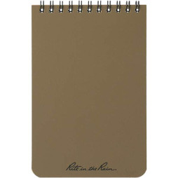 Rite in the Rain 0913-02 - Cuaderno con espiral superior de 4" x 6