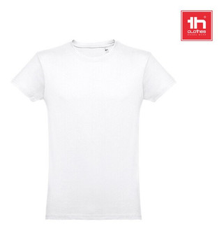 TH Clothes 30101 - Mens tubular cotton T-shirt. White