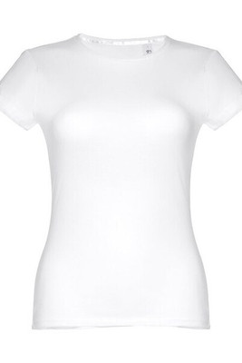 TH Clothes 30105 - Tailliertes Damen-T-Shirt aus Baumwolle. Farbe Weiß