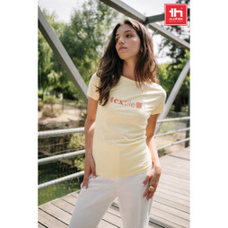 TH Clothes 30106 - Naisten vyöllä varustettu puuvillainen T-paita