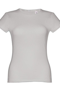 TH Clothes 30106 - T-shirt ceinturé en coton pour femme