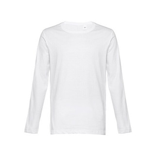 TH Clothes 30123 - Mens long-sleeved tubular cotton T-shirt
