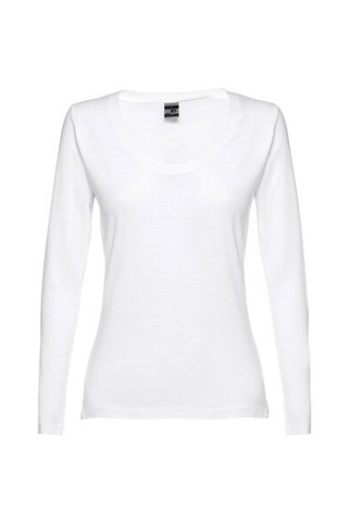 TH Clothes 30125 - T-shirt à manches longues ceinturé pour femmes