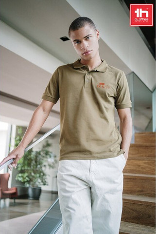 TH Clothes 30131 - Herre kortærmet bomulds polo shirt