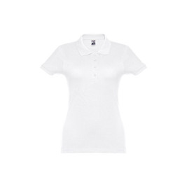 TH Clothes 30134 - Short-sleeved fitted polo for women in 100% cotton
