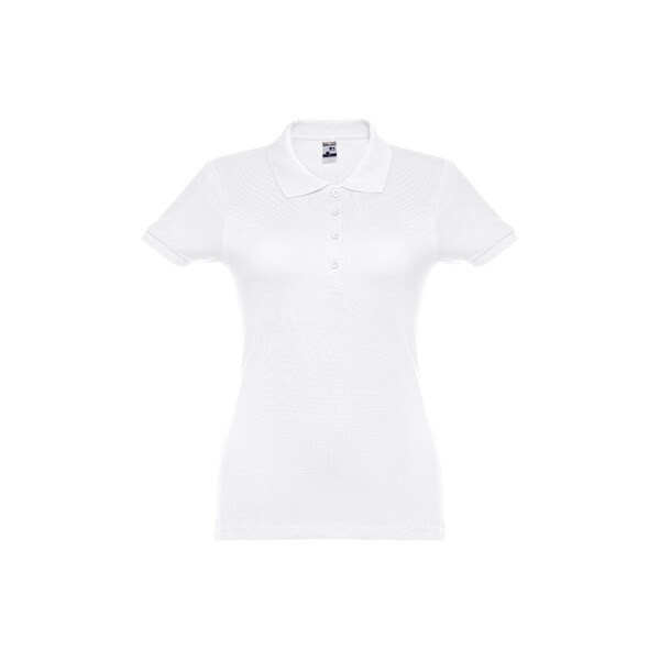 TH Clothes 30134 - Lyhythihainen vyöllä varustettu poolo naisille karstatusta puuvillasta