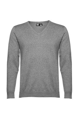 TH Clothes 30149 - Pull col V pour homme en coton et polyamide