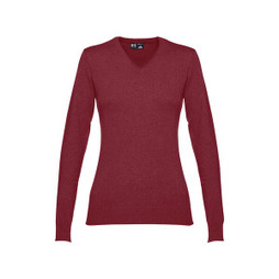 TH Clothes 30150 - V-neck pullover for women in cotton and polyamide